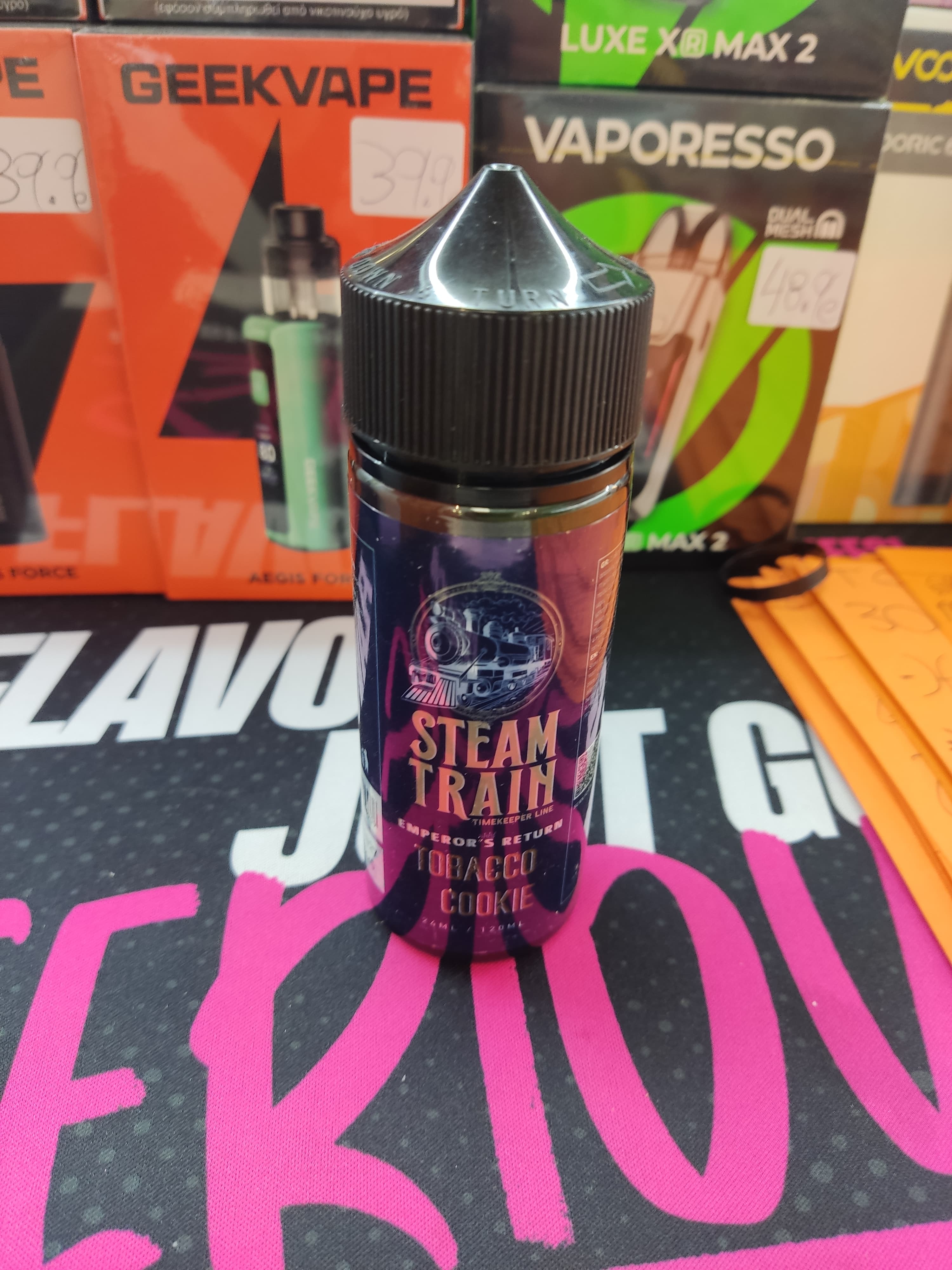 Steam train tobacco cookie 